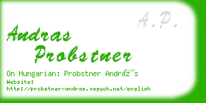 andras probstner business card